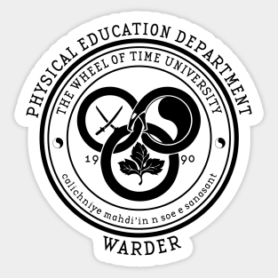 The Wheel of Time University - Warder Sticker